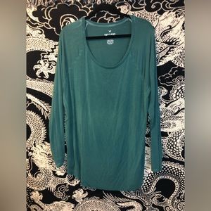 American Eagle Soft & Sexy Long Sleeve Shirt in green